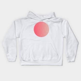 Pink to Coral Abstract Geometric Kids Hoodie
